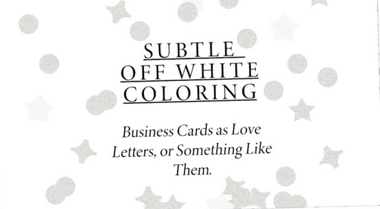 SUBTLE OFF WHITE COLORING
